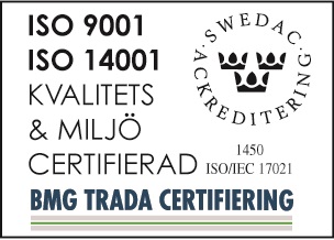 BMG trada certifiering for tapper sealing technology